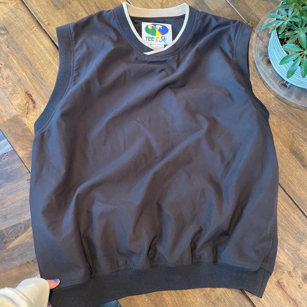 Vintage Tee 2 Ski golf pullover vest